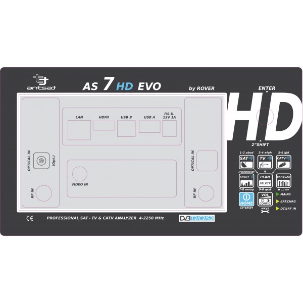 Etichetta frontale antsat AS 7 HD EVO