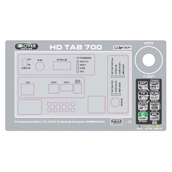 Etichetta frontale per serie HD TAB 700