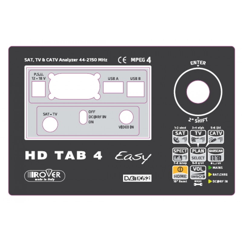 Front label for HD TAB 4 Easy