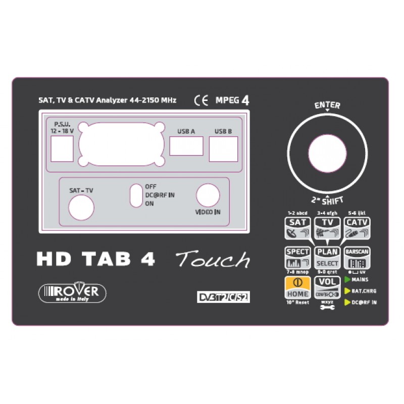 Front label for HD TAB 4 Touch