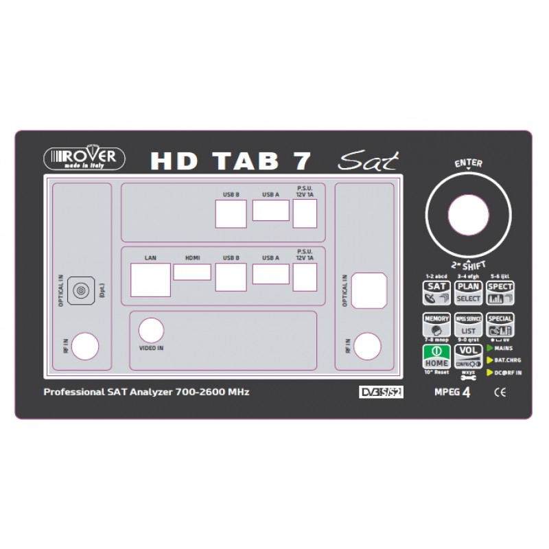 Front label for HD TAB 7 Sat