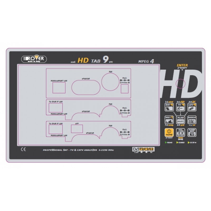 Front label for HD TAB 9