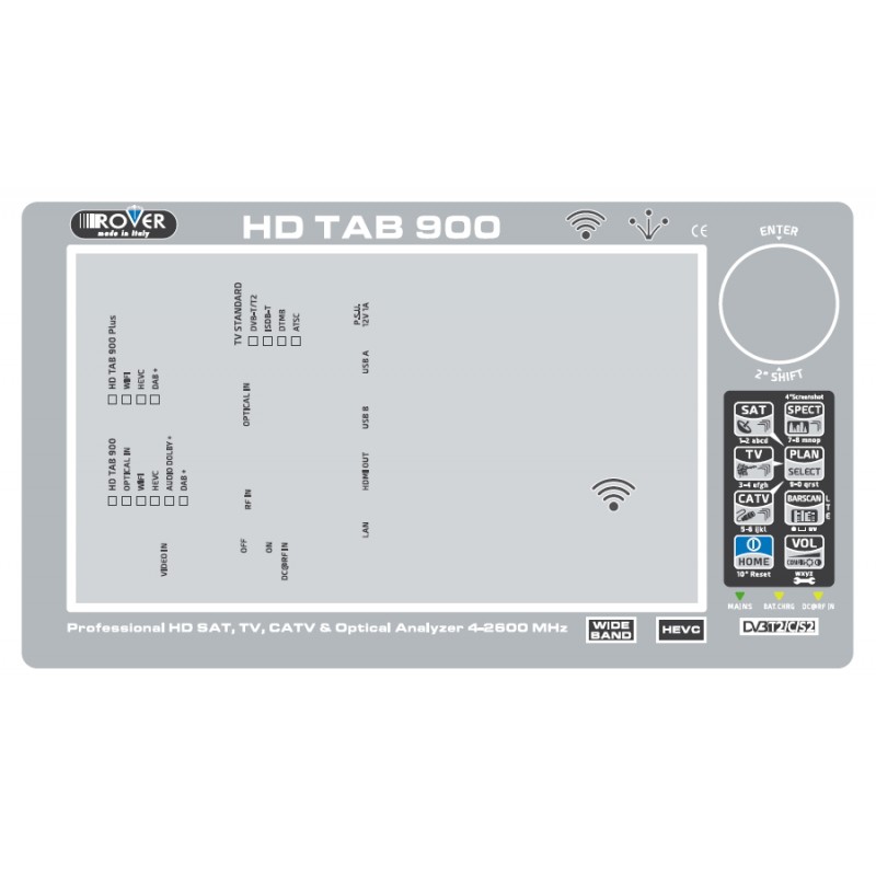 Front label for HD TAB 900 Plus